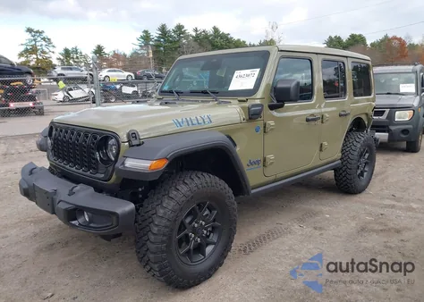 2025 Jeep Wrangler 4Xe Willys 4Xe z USA, uszkodzony, nr VIN 1C4RJXN68SW641097